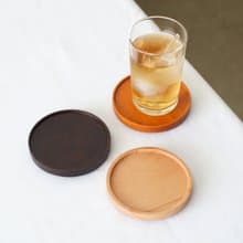 padou Buna Natural Wood Coaster Coffee Tea Glass Mug Tableware Gift Present