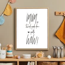 MOM & WOW-字母母親節掛畫/媽媽文字/兒童房佈置/幼兒園擺設/禮物