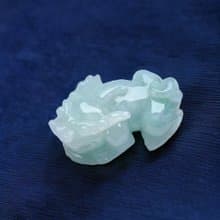 【招財神獸】冰綠種翡翠貔貅吊飾 | 天然緬甸玉翡翠A貨