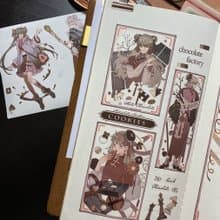 巧克力 A 復古 PET 紙膠帶