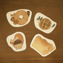 麵包動物 | 防水大貼紙