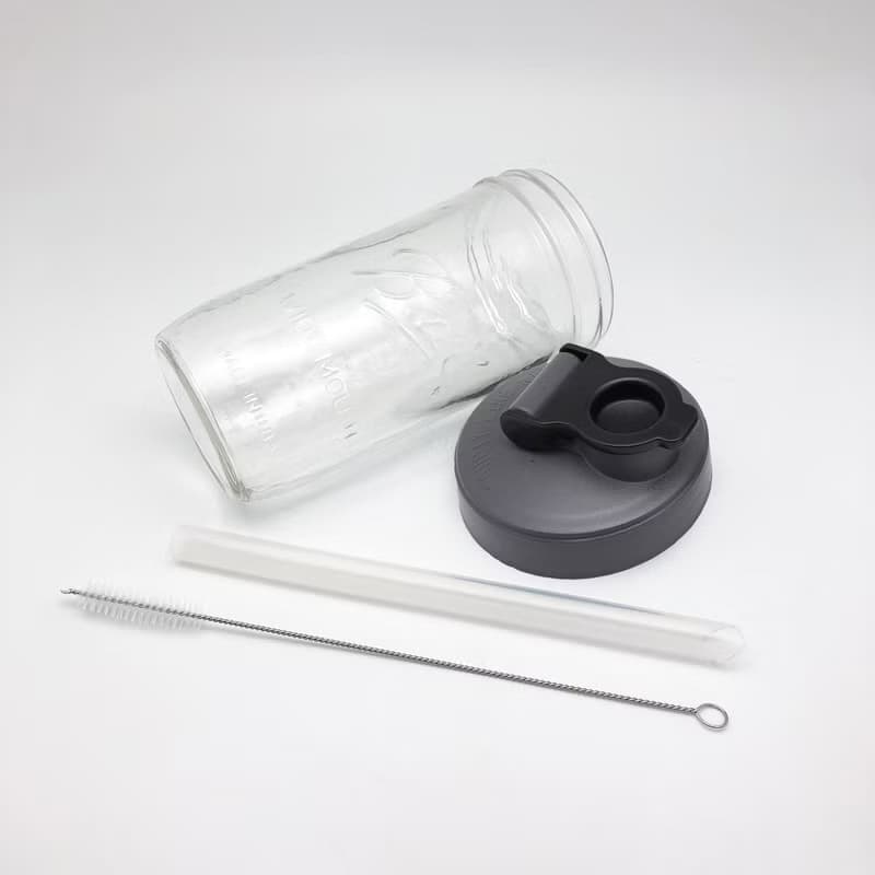 現貨BLR 24oz寬口 梅森瓶 飲料提袋 密封太空蓋 組合