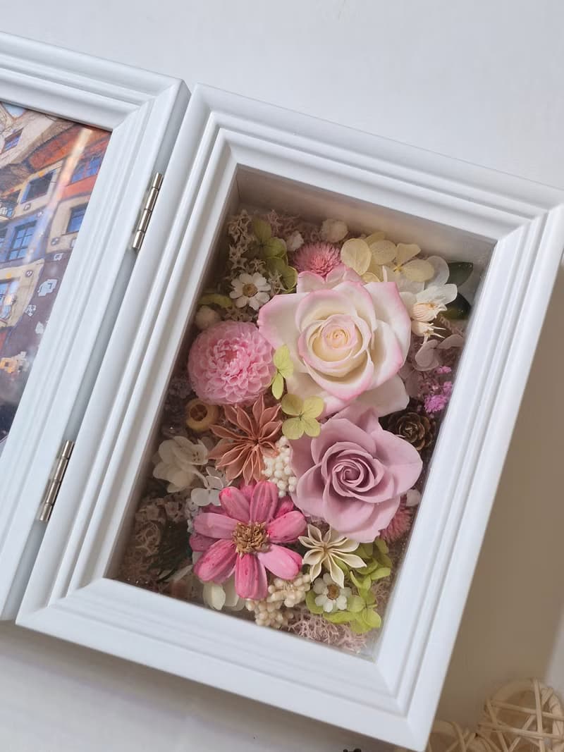 永生花相框 生日禮物 紀念禮物.情人節禮物.聖誕節禮物.交換禮物