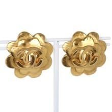 【日本直送】シャネル CHANEL フラワー イヤリング ココマーク ヴィンテージ 金メッキ 96P フラワー 約23.6g レディース【中古】
