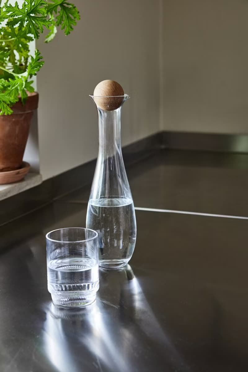 橡木瓶塞玻璃水瓶 450ml