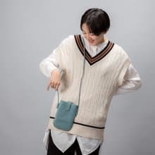 情人節禮物 itten-itten / 迷你手拿包 綠色 日本豐岡鞄