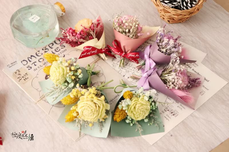 迷你乾燥花束 極度花燥 永生花 花禮