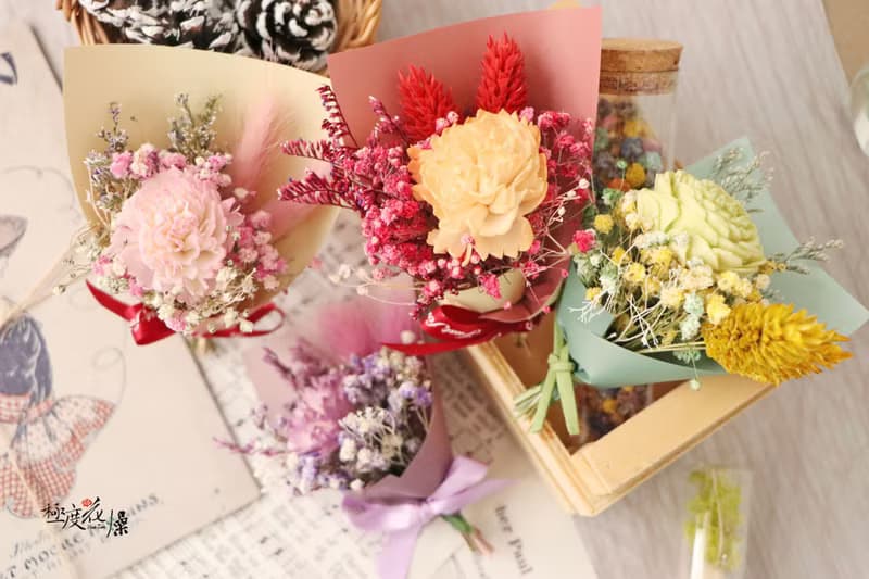 迷你乾燥花束 極度花燥 永生花 花禮