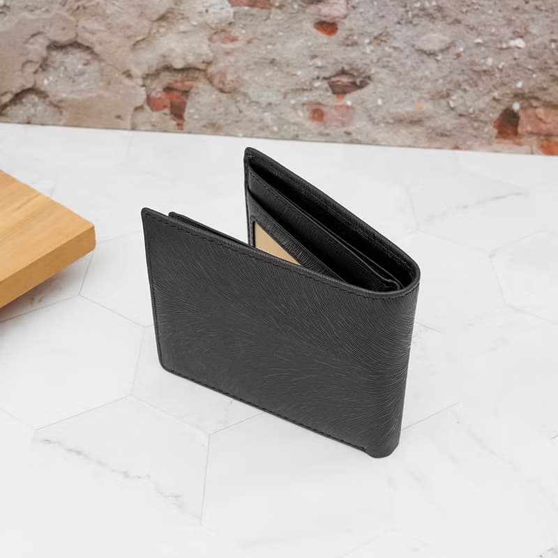 10卡3照-馬鬃紋-可拆左右翻活頁牛皮短夾28804(黑色)