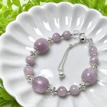 【莫名奇妙雜貨店】優雅天然紫鋰輝手鍊