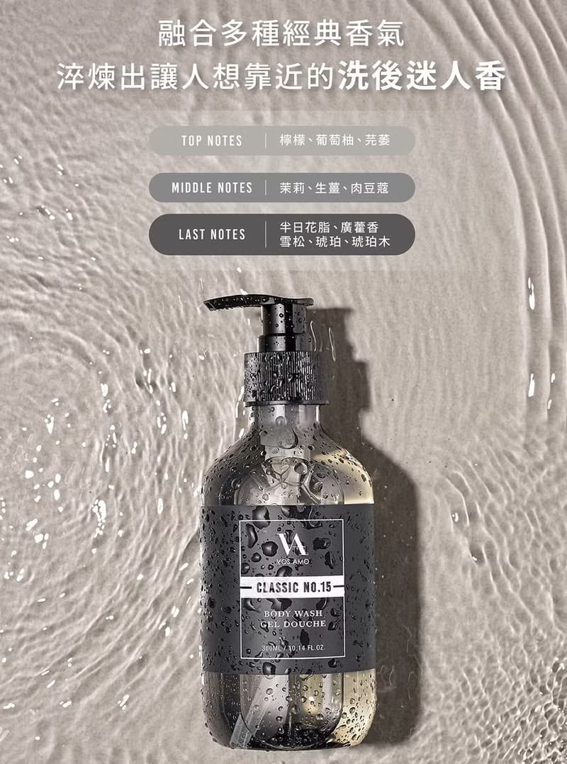 CLASSIC NO.15香氛沐浴露+同款熱銷淡香水