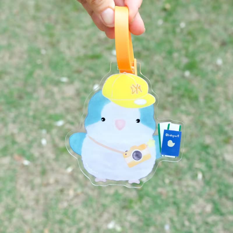 鳥寶飛飛行李牌 藍和尚/  和尚鸚鵡寶寶