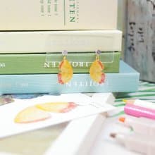 臺灣特有亞種 紫日灰蝶 繪畫耳環 耳夾/耳針