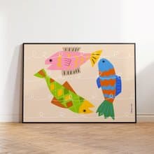 Art print/ Fish / Illustration poster A3,A2