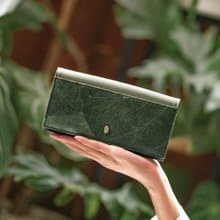 Vegan Fold-over Purse - Forest