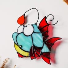 鱼, 彩色玻璃窗挂件, 花园装饰, 太阳镜