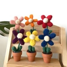 |羊毛氈材料包| 超簡單 小花盆栽(6款) | 附教學影片 008