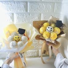 畢業禮物 畢業花束 索拉乒乓表情花束 擴香花花束