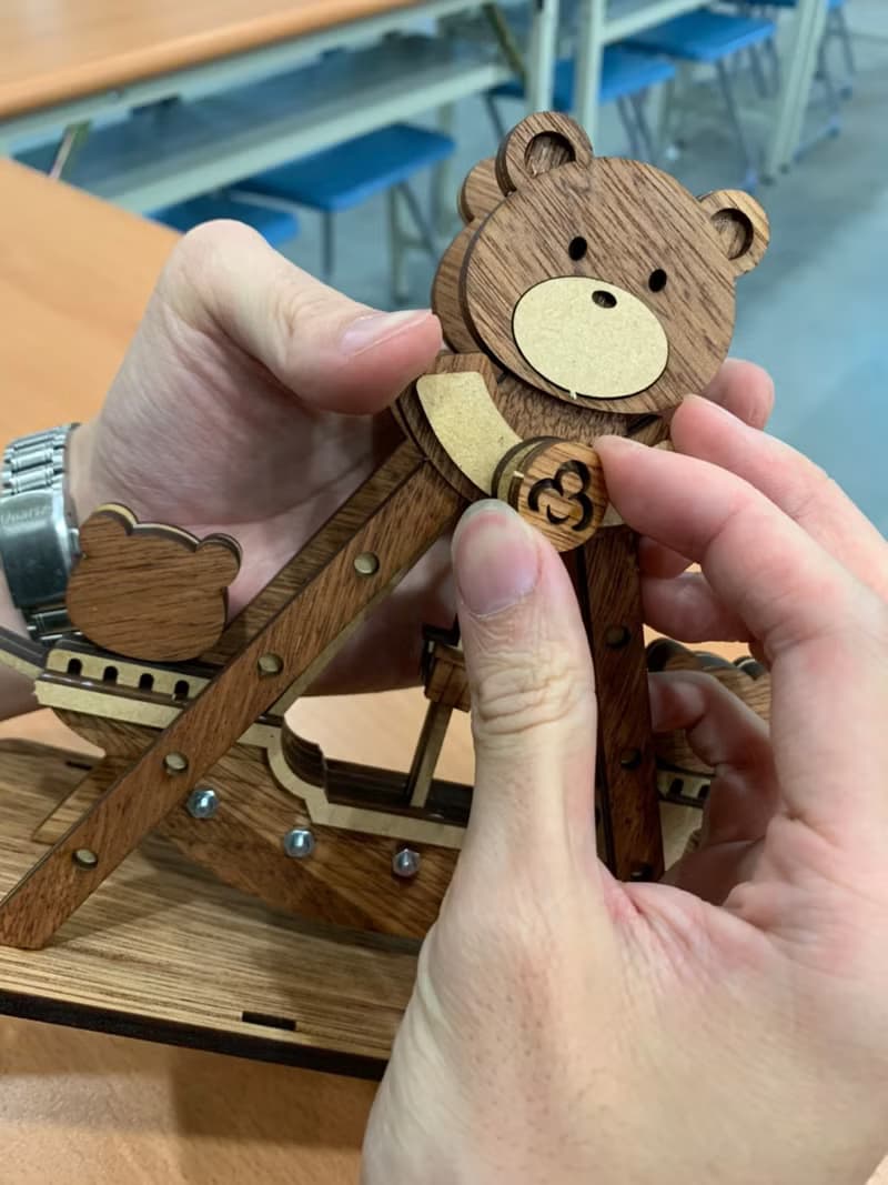 【手作DIY】小熊 海盜船 遊樂園 可愛 擺飾 木製 木質 質感
