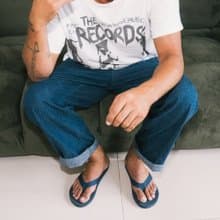 【春夏新品】indosole 環保拖鞋 Easy Living  深海藍 男