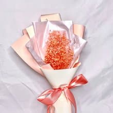 木滿天星小花束-俏皮橘