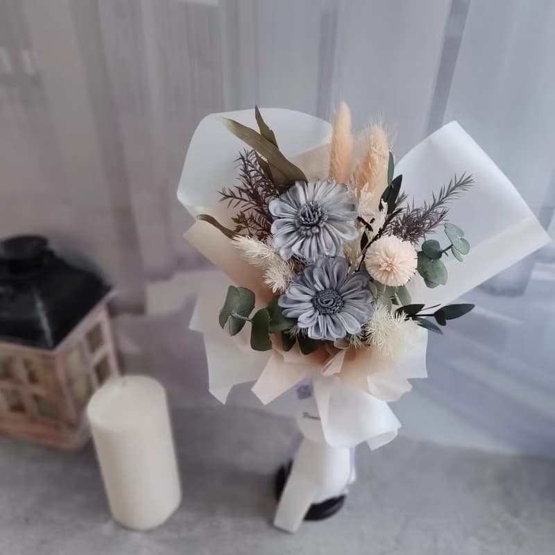 太陽花向日葵乾燥花束  韓式花束 畢業花束 畢業 老師禮物