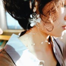 雨花 - 單邊/單耳 造型手工設計樹脂耳環垂/款吊/earring