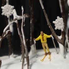 【微景觀】冬日奶霜 - 聖誕禮物/交換禮物/生日禮物/滑雪/雪地