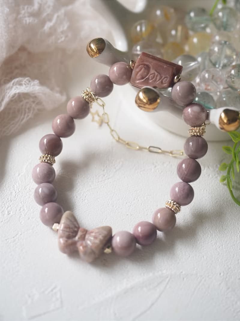 德芙巧克力阿拉善 蝴蝶結珊瑚玉 阿拉善設計款 手鍊