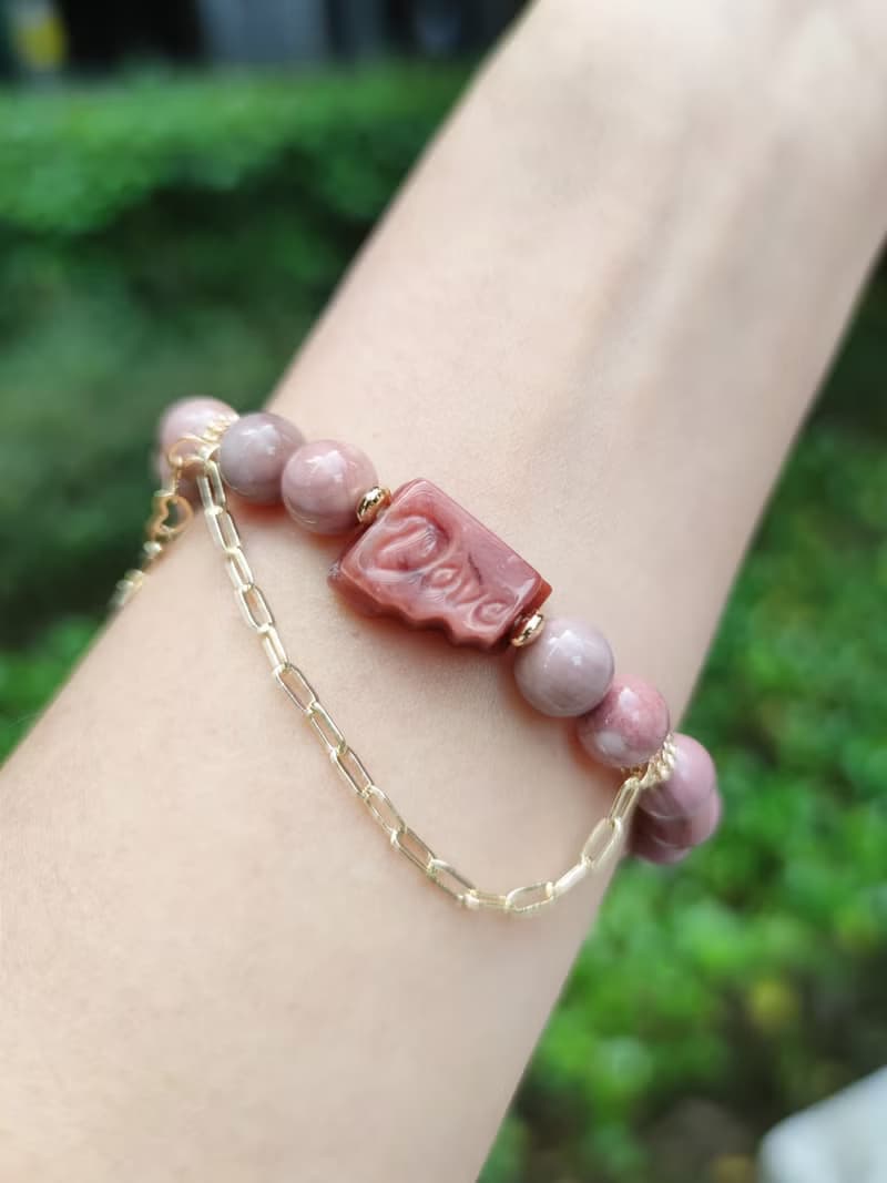 德芙巧克力阿拉善 蝴蝶結珊瑚玉 阿拉善設計款 手鍊