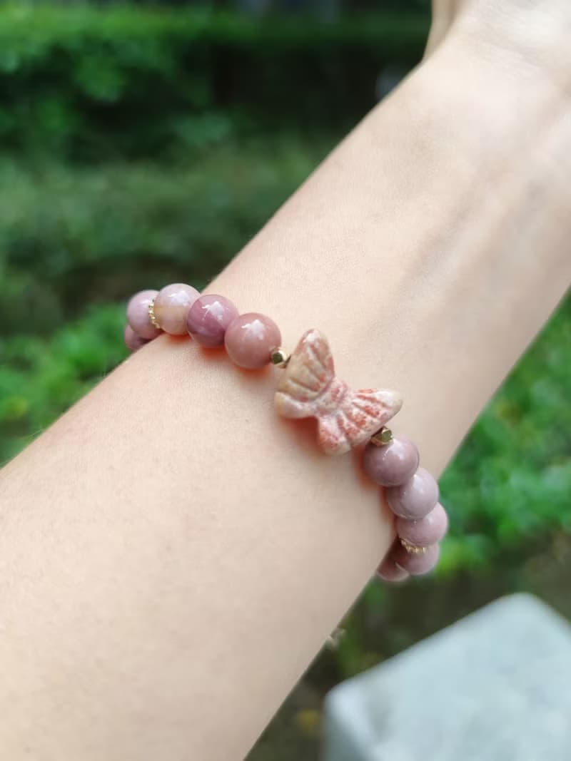 德芙巧克力阿拉善 蝴蝶結珊瑚玉 阿拉善設計款 手鍊