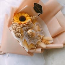 sunshine乾燥花束 金莎花束 金莎花 情人節禮物 畢業 告白花束