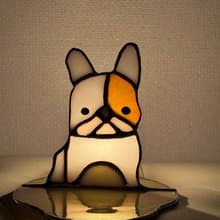 彩色玻璃手作體驗課-狗狗系列熏香架法鬥、貴賓