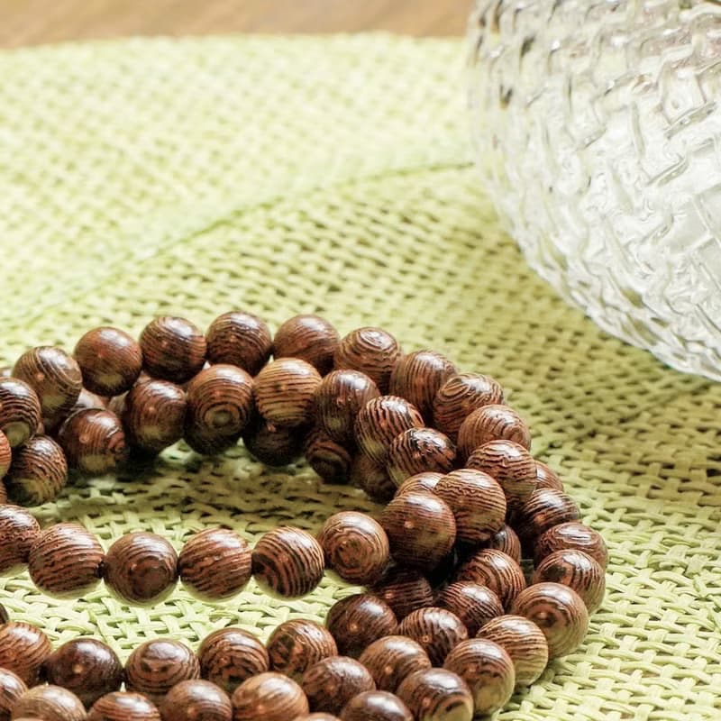 雞翅木 108念珠唸珠|| 放鬆凝神 淨化磁場 木頭木質手鍊