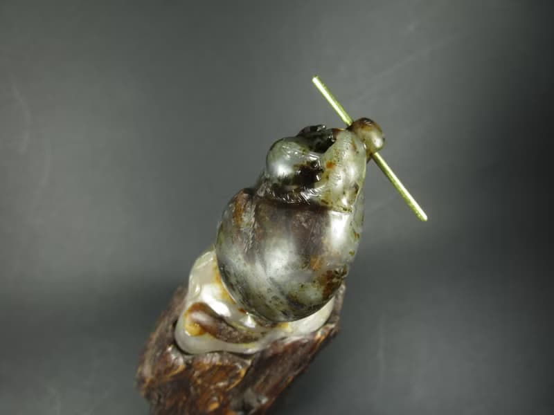 雕件 一瞬千里 臺灣花年糕玉