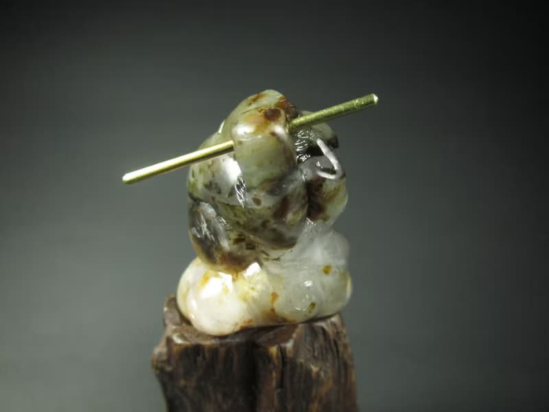 雕件 一瞬千里 臺灣花年糕玉