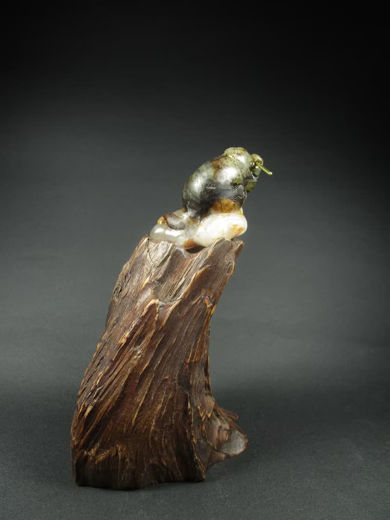 雕件 一瞬千里 臺灣花年糕玉