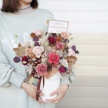 【竒花】法式浪漫永生乾燥盆花 開幕 喬遷 升遷