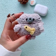 海獅耳機套原創手工鉤織耳機套蘋果無線耳機AirPods Pro