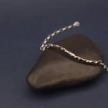 抽象系列-三面不規則質感925銀手鍊