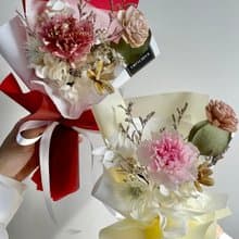 金箔康乃馨 母親節康乃馨花束 母親節乾燥花束 永生花束 4色