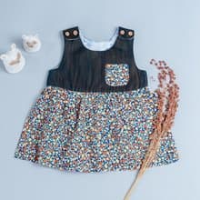 口袋洋裝(綁繩) 幼童 新生兒 童裝 兒童 手作 洋裝