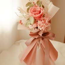 單支永生玫瑰花束-中玫瑰