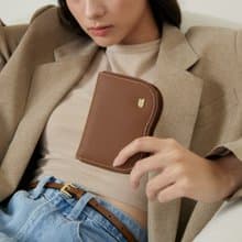 Wave wallet in Wood brown