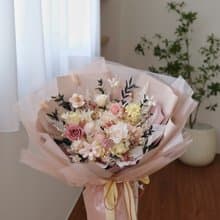 繽紛花園 夏日莓果奶油 永生特大花束