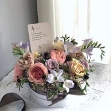 SCgift Blooming 祝福圓形花禮盒 綻放微笑