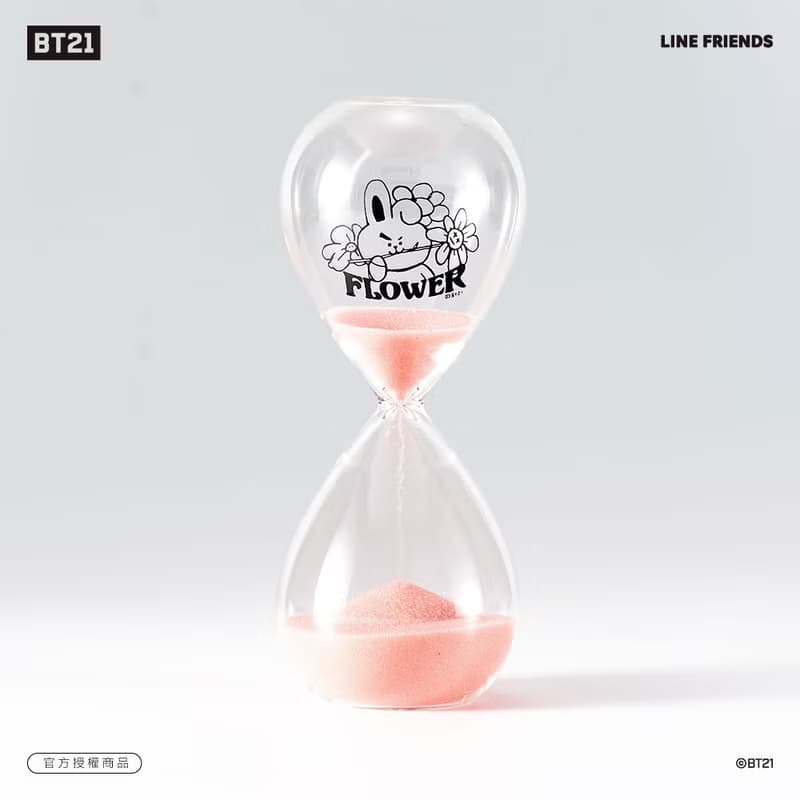 BT21 花漾10分鐘沙漏計時器 – COOKY款 (粉紅色)