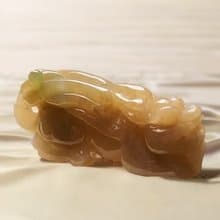 【招財神獸】黃翡飄綠翡翠飛天貔貅 | 天然緬甸玉翡翠A貨 | 送禮