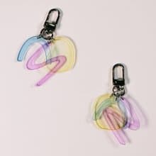 Yellow seed - acrylic sun keyring