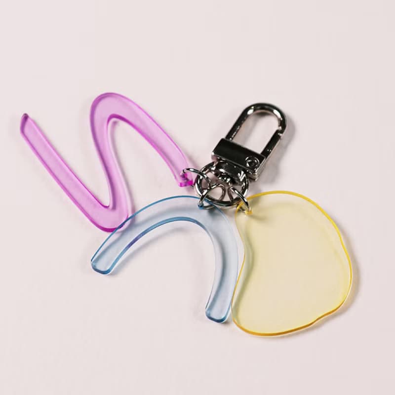 Yellow seed - acrylic sun keyring